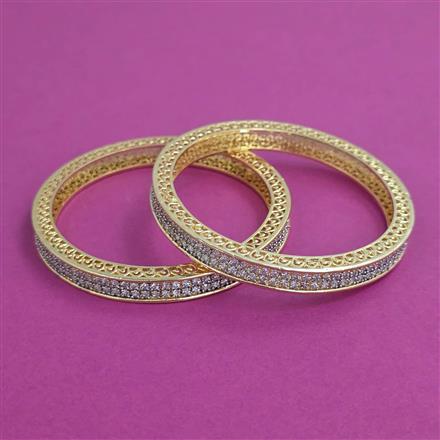 American Diamond 2 Pc with 2 Tone Plating