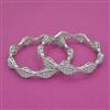 American Diamond Classic Bangles with Rhodium Plating