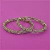American Diamond 2 Pc Classic Bangles with Mehndi Plating