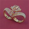 American Diamond Adjustable Ring with Carat Plating