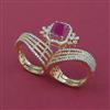 American Diamond Adjustable Ring with Carat Plating