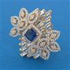 American Diamond Adjustable Ring with Carat Plating