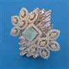 American Diamond Adjustable Ring with Carat Plating
