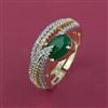American Diamond Adjustable Ring with Carat Plating