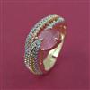 American Diamond Adjustable Ring with Carat Plating