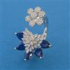 American Diamond Classic Ring with Rhodium Plating
