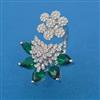 American Diamond Classic Ring with Rhodium Plating