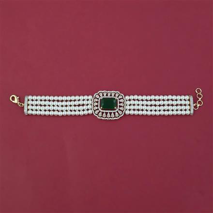 American Diamond Adjustable Bracelet with Carat Plating