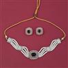 American Diamond Choker Necklace with Carat Plating