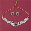 American Diamond Choker Necklace with Carat Plating
