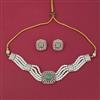 American Diamond Choker Necklace with Carat Plating
