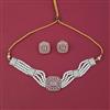 American Diamond Choker Necklace with Carat Plating