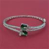 American Diamond Openable kada with Rhodium Plating Rose Gold Plating