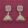 American Diamond Delicate Earring with 2 Tone Plating