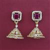 American Diamond Delicate Earring with 2 Tone Plating