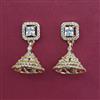 American Diamond Delicate Earring with 2 Tone Plating