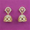 American Diamond Jhumki with 2 Tone Plating