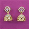 American Diamond Jhumki with 2 Tone Plating