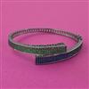 American Diamond Openable kada with Black Plating