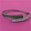 American Diamond Openable kada with Black Plating
