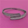 American Diamond Openable kada with Black Plating
