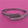 American Diamond Openable kada with Black Plating