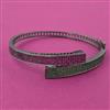 American Diamond Openable kada with Black Plating