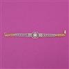 American Diamond Openable Bracelet with Rhodium Plating Mehndi Plating
