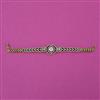American Diamond Openable Bracelet with Rhodium Plating Mehndi Plating