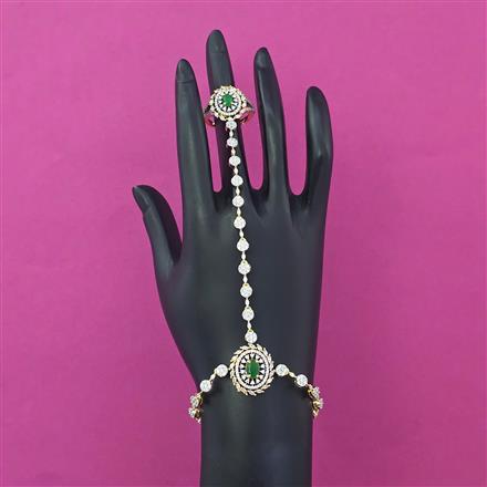 American Diamond Adjustable Hath Pan with 2 Tone Plating