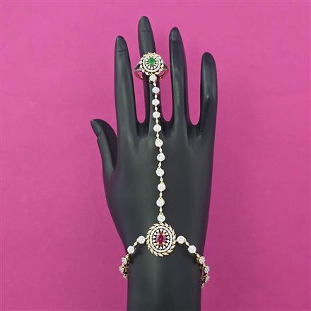 American Diamond Adjustable Hath Pan with 2 Tone Plating