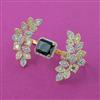 American Diamond Adjustable Ring with 2 Tone Plating
