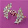 American Diamond Adjustable Ring with 2 Tone Plating