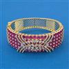 American Diamond Broad Kada with 2 Tone Plating