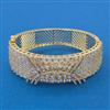 American Diamond Broad Kada with 2 Tone Plating