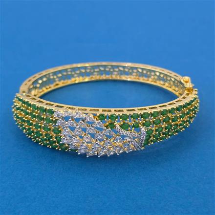 American Diamond Openable kada with 2 Tone Plating