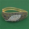 American Diamond Broad Kada with Mehndi Plating