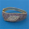 American Diamond Broad Kada with Mehndi Plating