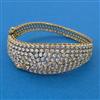 American Diamond Broad Kada with Mehndi Plating