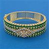 American Diamond Broad Kada with 2 Tone Plating