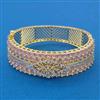 American Diamond Broad Kada with 2 Tone Plating
