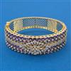 American Diamond Broad Kada with 2 Tone Plating