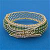 American Diamond Broad Kada with 2 Tone Plating