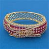 American Diamond Broad Kada with 2 Tone Plating
