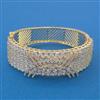 American Diamond Broad Kada with 2 Tone Plating