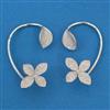 American Diamond Earcuff with Rhodium Plating 2 Tone Plating Mehndi Plating