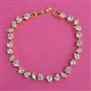 American Diamond Classic Bracelet with Rhodium Plating 2 Tone Plating Mehndi Plating