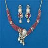 American Diamond Classic Necklace with 2 Tone Plating