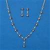 American Diamond Delicate Necklace with 2 Tone Plating
