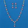 American Diamond Delicate Necklace with 2 Tone Plating